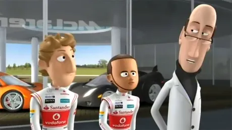 Video amuzant: Desene animate cu piloţii McLaren F1