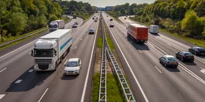 S-a deschis „sezonul de vânătoare” la TIR-uri, pe Autostrada Soarelui. Au fost prinse camioane de peste 100 de tone
