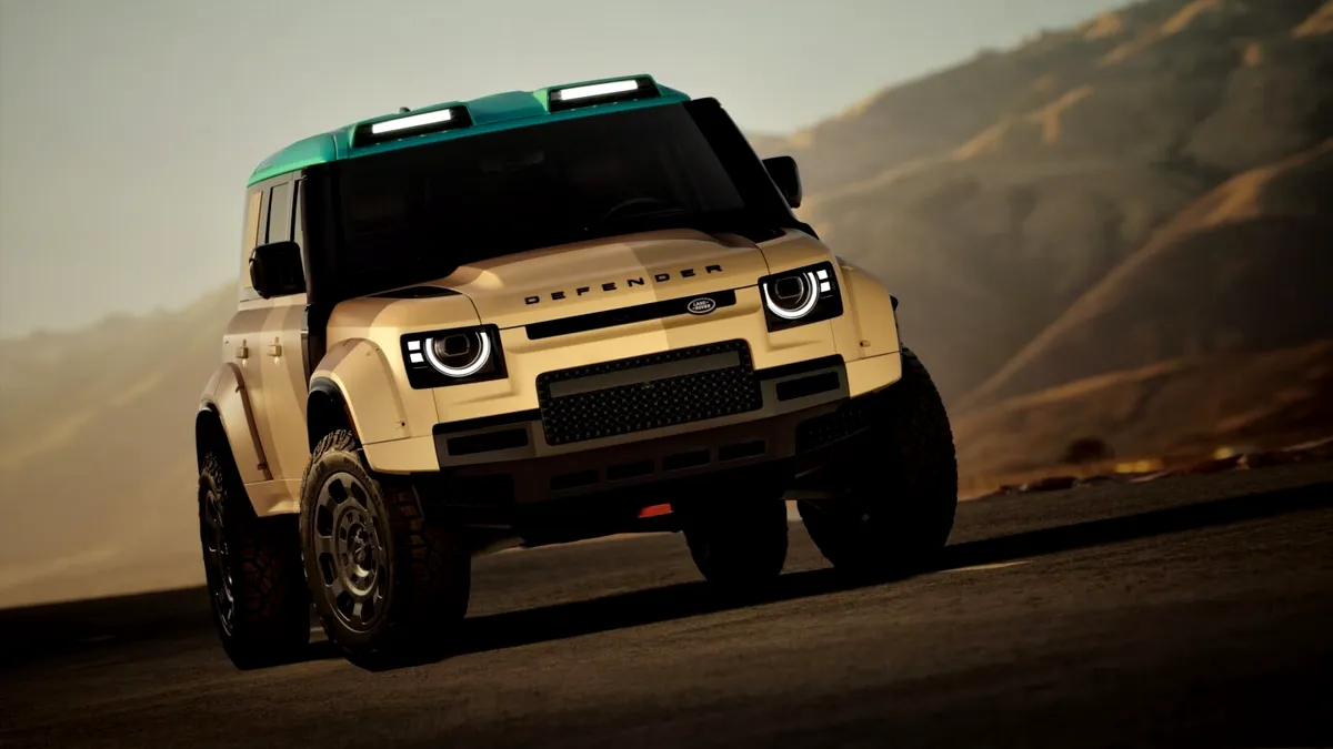 Land Rover a lansat noul model Defender Dakar. Primește 635 CP și opțiunea „Flight Mode”