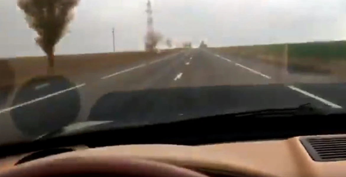 S-a filmat la o viteză fabuloasă pe un E din România – VIDEO