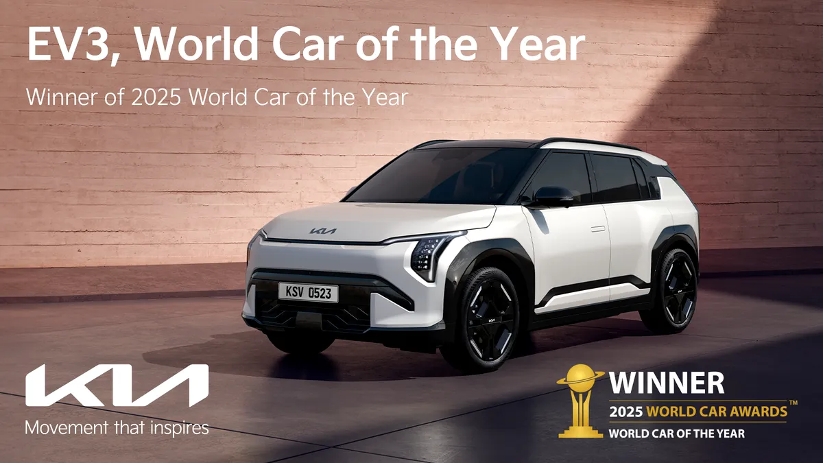 Kia EV3 câștigă titlul de World Car of Year 2025