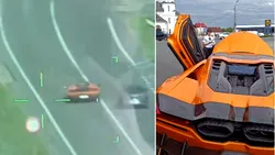 Video – Lamborghini Revuelto, filmat din elicopter după trei depășiri pe linie continuă. Șoferul a rămas fără permis pentru 180 de zile și a primit amenzi de aproape 3.900 de lei