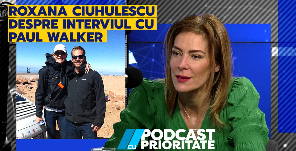 Roxana Ciuhulescu la Podcast cu Prioritate #4: Singurul jurnalist Român care i-a luat interviu lui Paul Walker – VIDEO