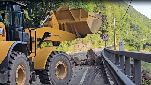 Se prelungesc restricțiile pe Valea Oltului din cauza lucrărilor de protecție a versanților