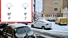 Orașele din România în care NINGE începând de joi, potrivit meteorologilor Accuweather