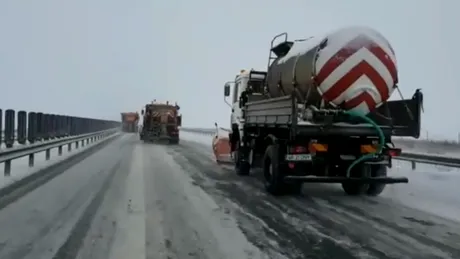 Circulaţie reluată pe Autostrada Soarelui, în condiţii de iarnă