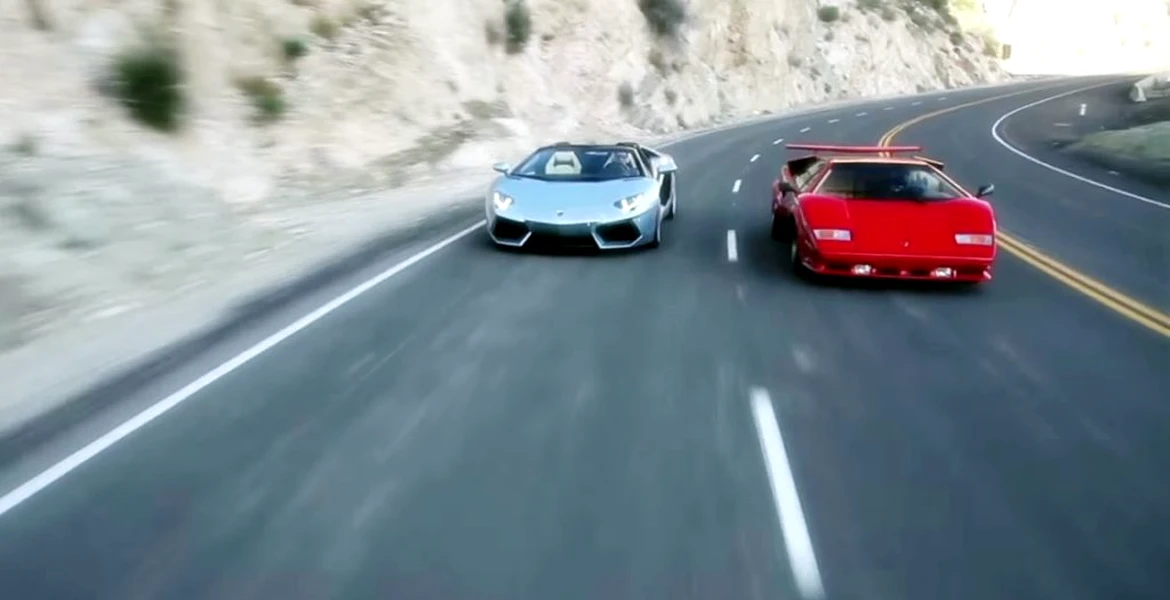 Fantezie Lamborghini: Countach vs. Aventador, analogic vs. digital