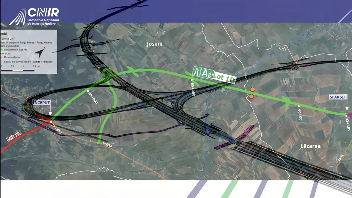 Video | Cum arată prima autostradă construită în Harghita. Va face parte din A8, care umește Transilvania și Moldova