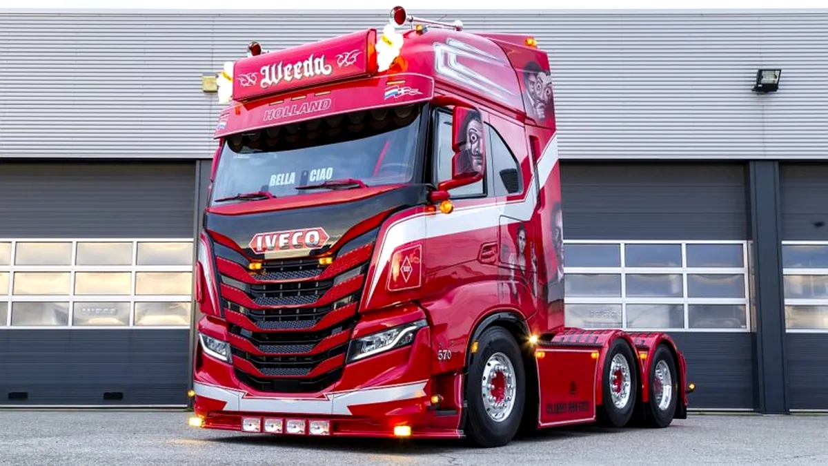 Cum arată camionul Iveco inspirat de celebrul serial “Casa del Papel”