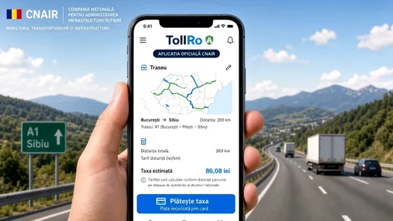 Platforma TollRo va fi funcțională de la 1 octombrie 2026. Cum pot plăti șoferii rovinieta și taxele de drum?
