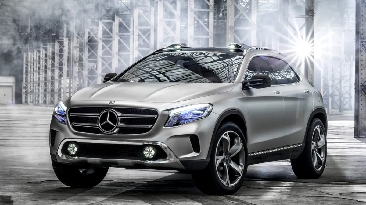Primele imagini oficiale cu conceptul Mercedes-Benz GLA. VIDEO