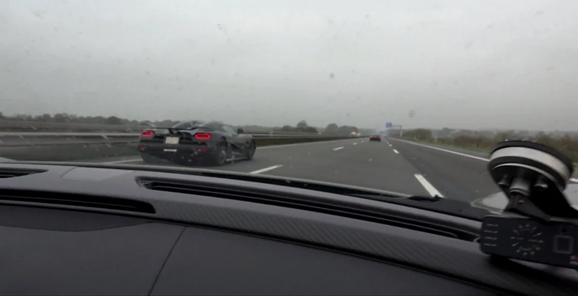 Porsche 918 Spyder, fugărind un Koenigsegg Agera R. Pe Autobahn. Ce vrei mai mult? VIDEO