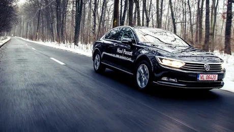 Test în România cu noul Volkswagen Passat B8. Generaţia 2015