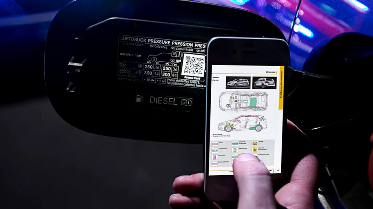 Mercedes lucrează la un sistem cu coduri QR care ar putea ajuta victimele accidentelor