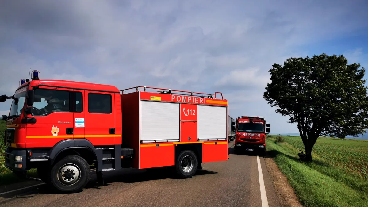 Un TIR a scăpat de sub control pe E85 - VIDEO