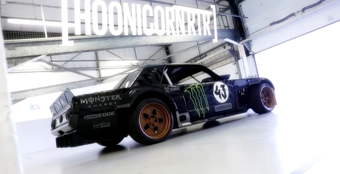 Ken Block îşi prezintă Hoonicornul şi vorbeşte mai mult decât glisează. Video ciudat…