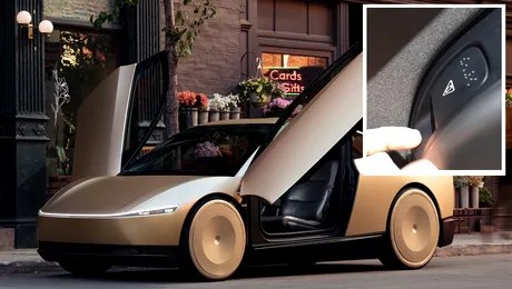 Video | Primele imagini în detaliu cu Cybercab de la Tesla. Nu are volan, dar introduce clapetă pentru deschiderea ușilor