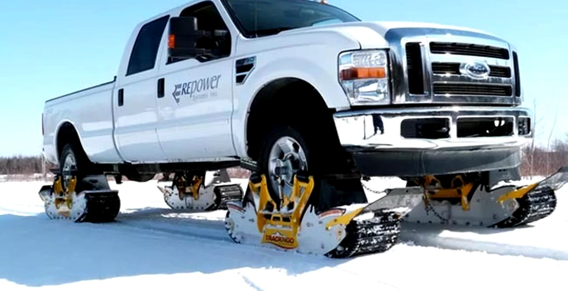 Soluţia pentru iarnă grea: Track N Go, şenilele pentru SUV-uri