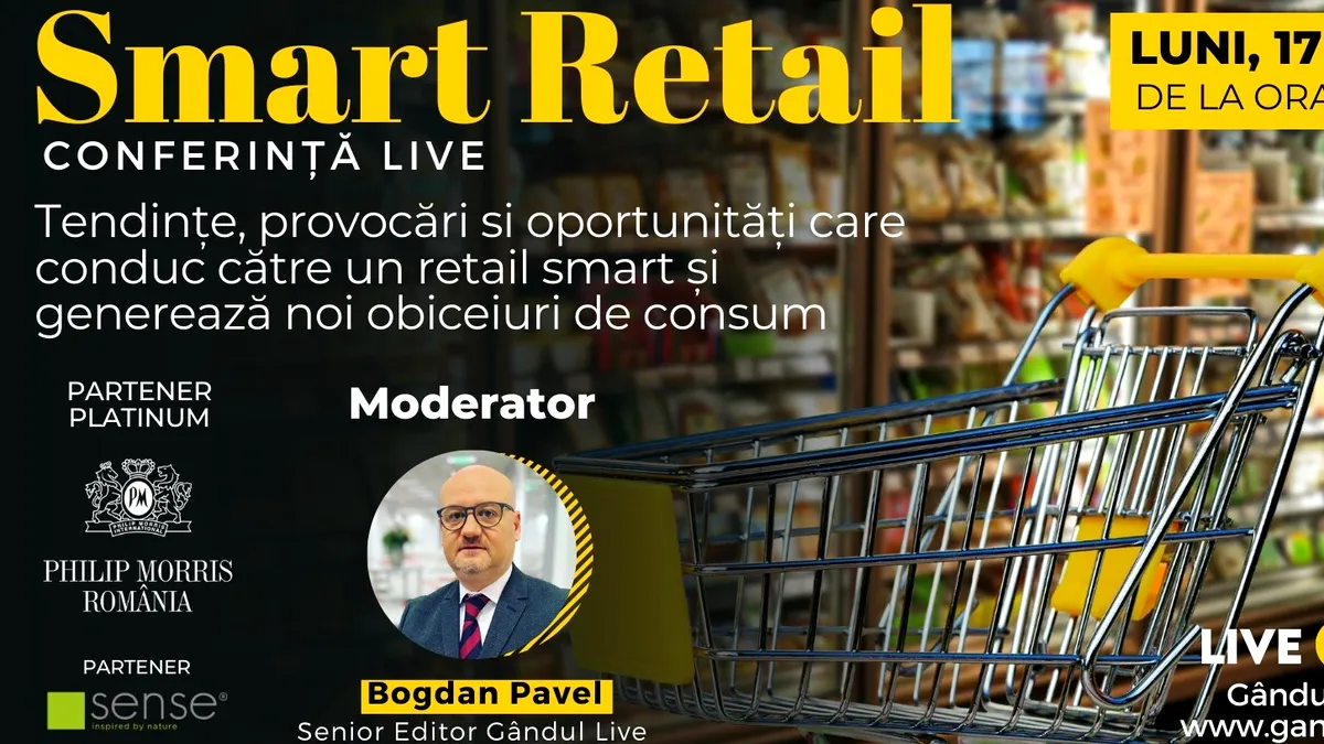 Conferință digitală LIVE ”Smart Retail. New Revolution” – Luni 17 mai de la ora 10.30