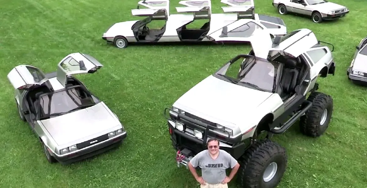 Aceasta ar putea fi cea mai trăsnită colecţie de modele DeLorean din lume. VIDEO