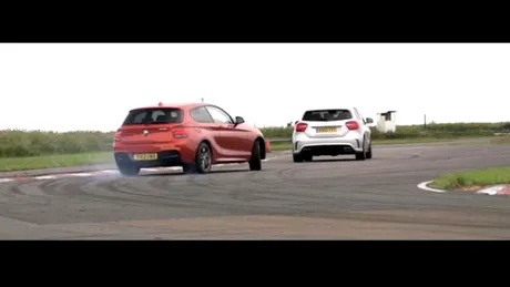 Video-duel: BMW M135i vs. Mercedes-Benz A45 AMG. Care e hot-hatch-ul suprem?