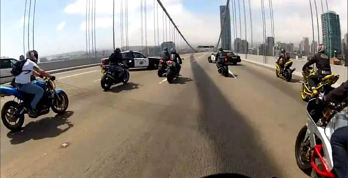 Bikeri rebeli vs. Poliţia. Cine câştigă? VIDEO