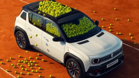 Renault prezintă la Roland-Garros 2026 noul Renault 4 Roland-Garros E-Tech electric