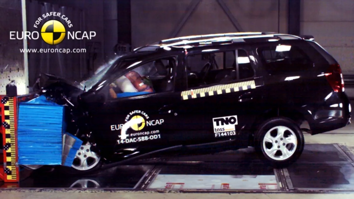 Noua Dacia Logan MCV, 3 stele la Euro NCAP. Noul Passat, 5 stele