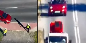 Video – Poliția poloneză folosește drone pentru a-i amenda pe șoferii care dau flash-uri în trafic