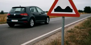 2025: Restricții și obligații când întâlnești indicatorul „Drum cu denivelări”. Permisul poate fi suspendat