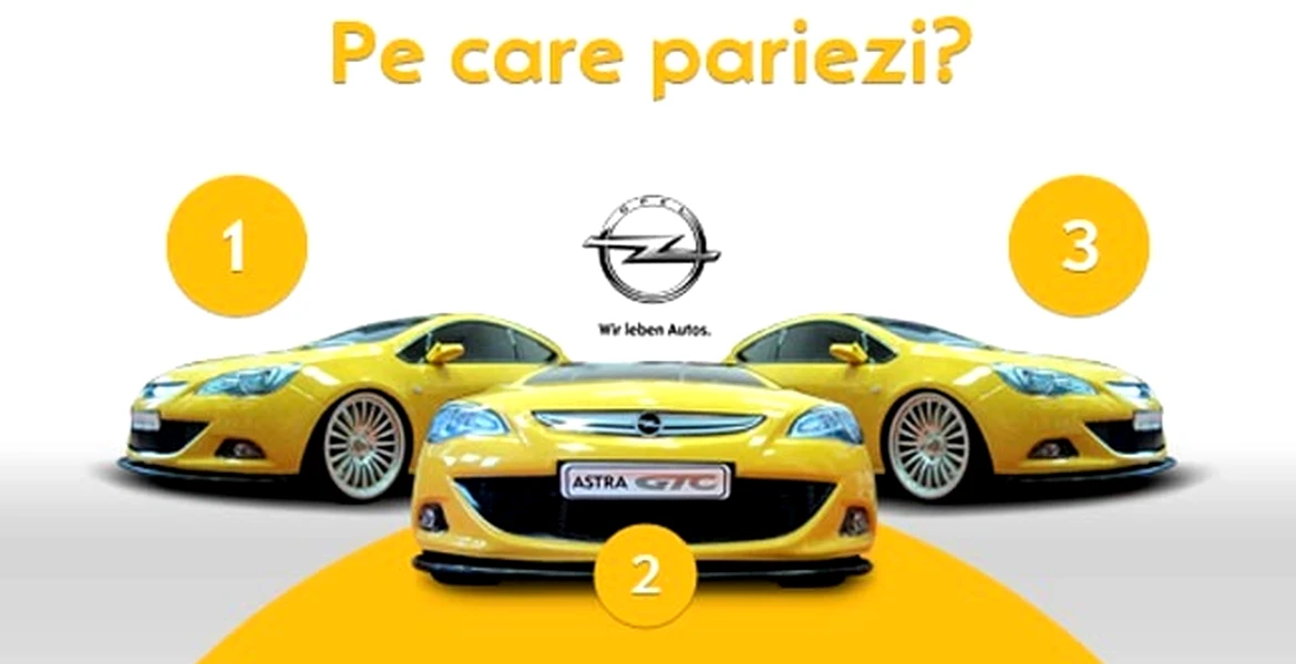 Cursa miniOpel – tu pe care Opel GTC Astra pariezi?