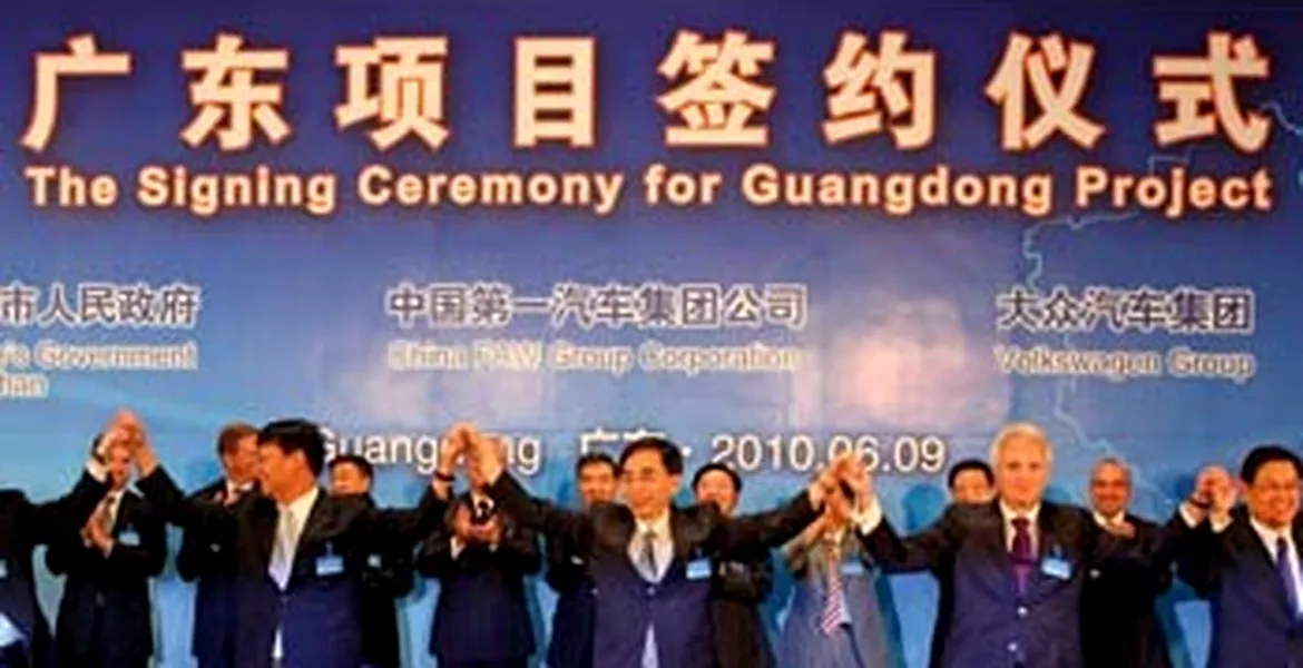 A 10-a uzină Volkswagen din China