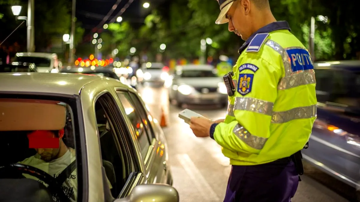 Razie a poliției pentru depistarea șoferilor băuți și drogați