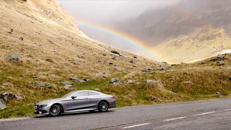 Noul Mercedes-Benz S500 4Matic Coupe, pe Transfăgărăşan. VIDEO