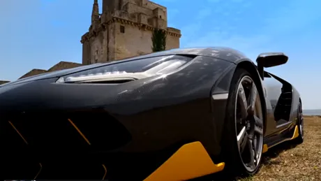 Modelul special Lamborghini Centenario, filmat chiar la el acasă - VIDEO