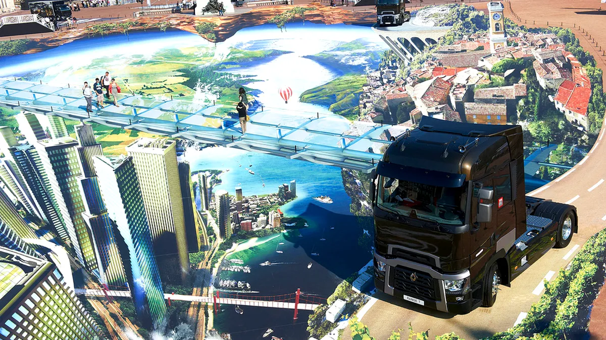 Record neobişnuit Renault: cea mai mare imagine 3D ”street-art”
