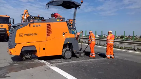 Restricţii de viteză pe Autostrada Soarelui, după ce s-a intervenit pentru reparaţii urgente - GALERIE FOTO