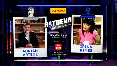 Irina Rimes, invitată la podcastul ALTCEVA cu Adrian Artene