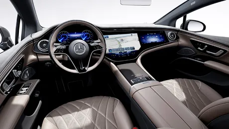 Mercedes-Benz EQS primește un pachet Manufaktur: tapițerie specială la interior și culori noi