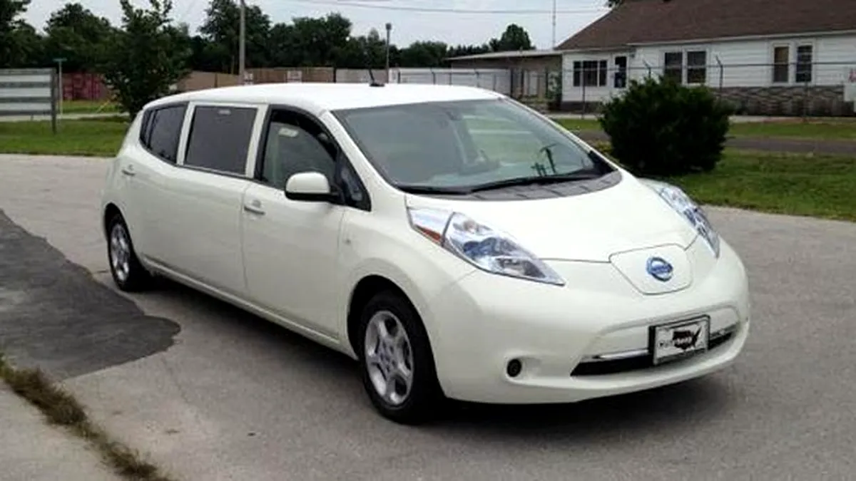Prima limuzină electrică: Nissan Leaf transformat de Imperial Coach