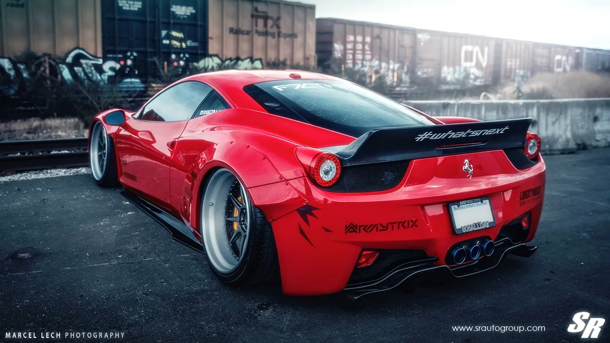 Ferrari 458 Italia de la Liberty Walk ne reaminteşte ce înseamnă extrem