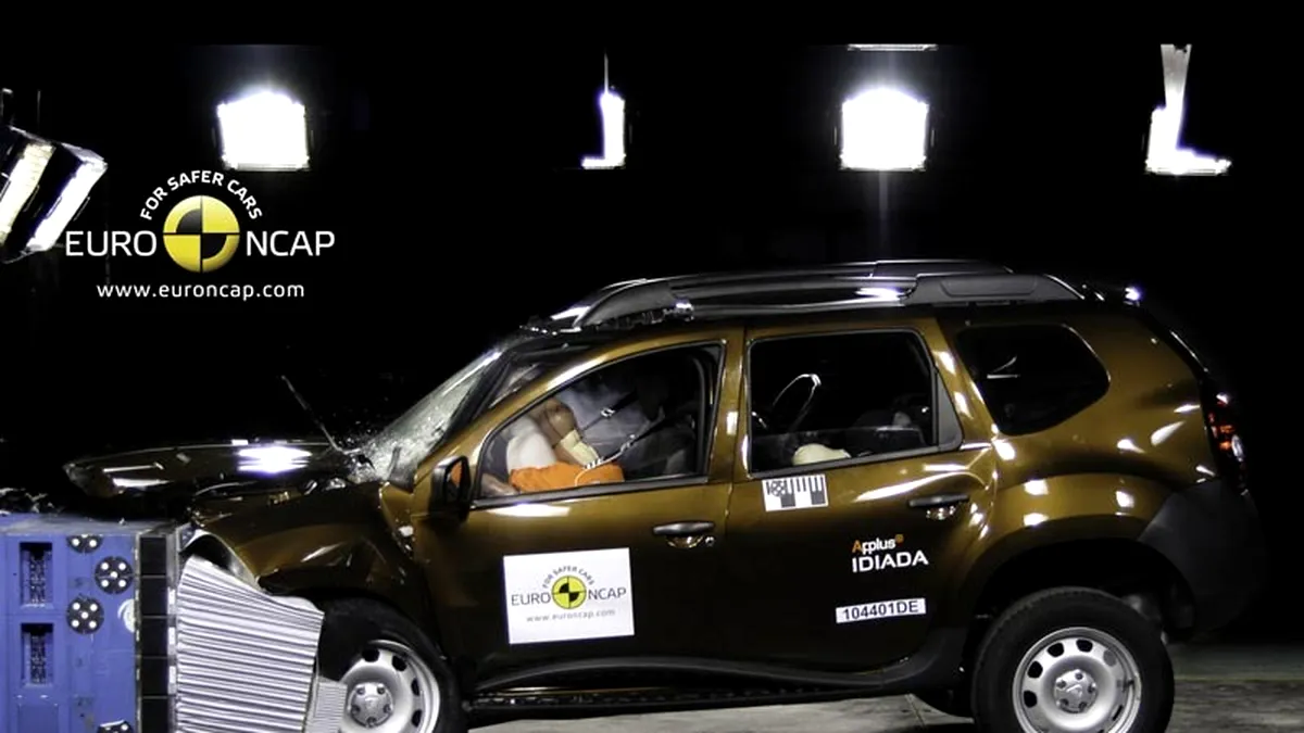3 stele pentru Dacia Duster la crash-testele Euro NCAP