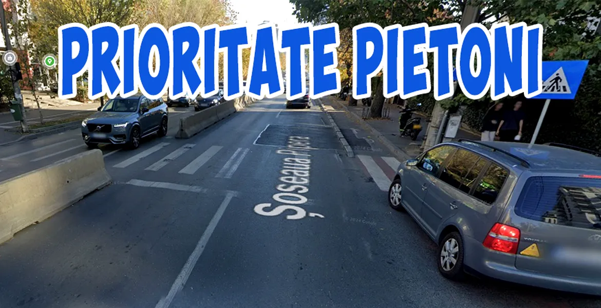 2025: Prioritate la trecerea de pietoni pe drum cu 2 benzi pe sens. Oprești dacă pietonul e pe cealaltă bandă?
