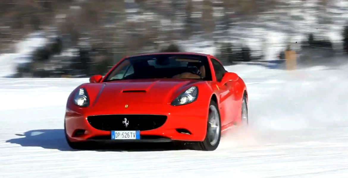 VIDEO: Iată ce poţi face iarna asta cu un Ferrari decapotabil