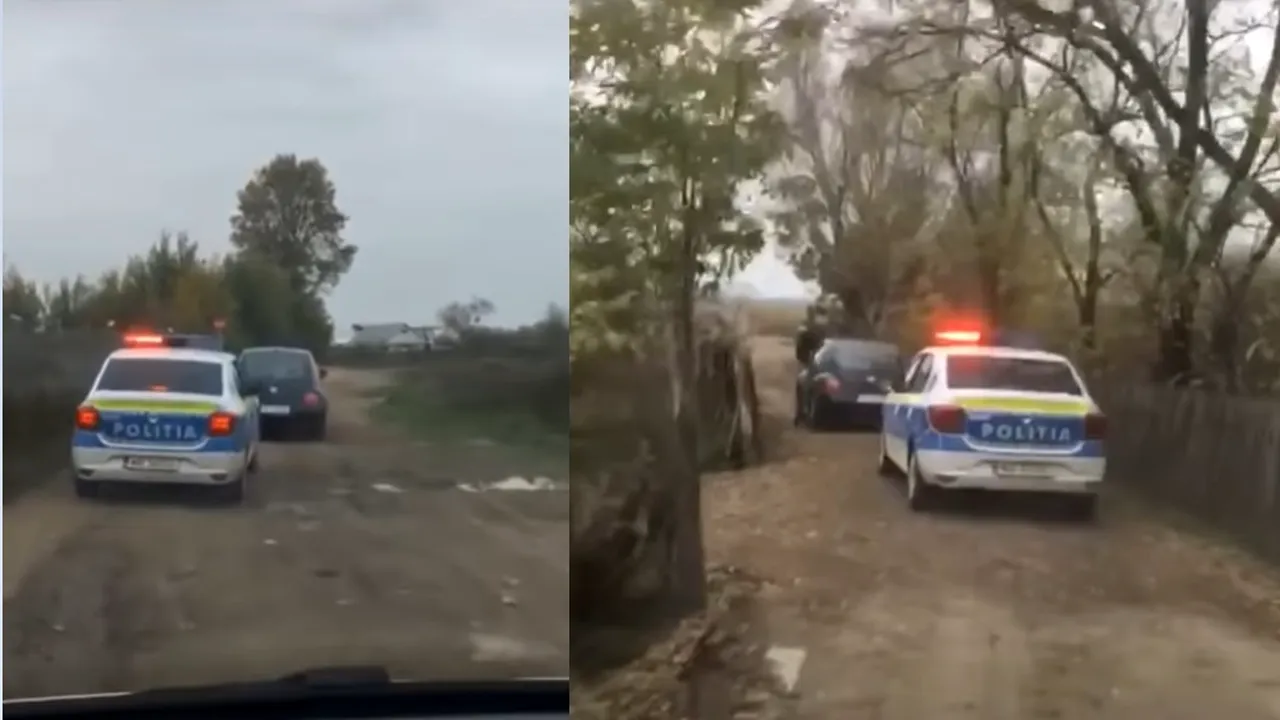 Urmărire mașină de poliție șofer octogenar 