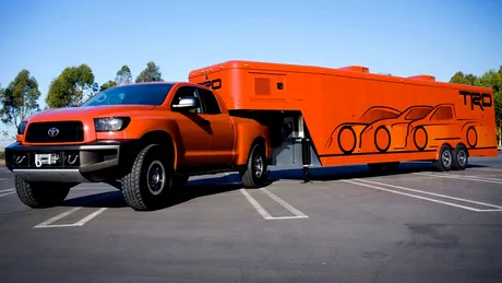 Toyota Tundra Double Cab Off-Road Concept And Trailer