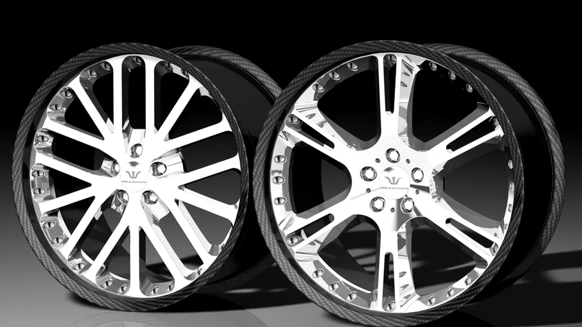 Carbon-Fiber Rimed Alloy Wheels!