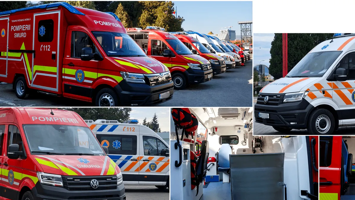 România cumpără ambulanțe noi în valoare de peste 1,1 miliarde lei. Ce dotări au și cine le va folosi