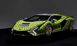 O replică 1:1 Lamborghini Sián FKP 37, construită din piese LEGO, poate fi văzută în România
