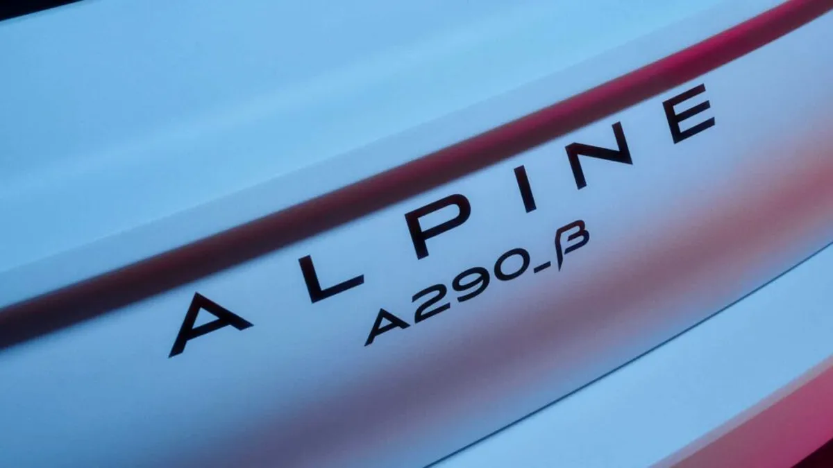 Primele imagini teaser cu A290 Beta, conceptul care anunță un hot hatch electric Alpine